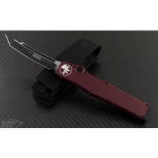 Microtech Knives Halo V T/E Automatic OTF S/A Knife (4.6in Black Plain S35-VN) 150-1RD