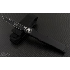 Microtech Knives Halo V T/E Automatic OTF S/A Knife (4.6in Black Plain S35-VN) 150-1T-2012