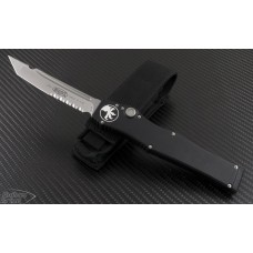 Microtech Knives Halo V T/E Automatic OTF S/A Knife (4.6in Satin Part Serr S35-VN) 150-5-2012