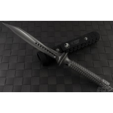 Microtech Knives Jagdkommando D/E Fixed Knife (7.1in Black Plain) 105-7-2013