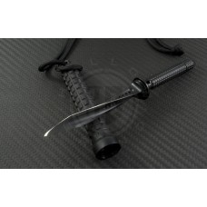 Microtech Knives Mini Jagdkommando D/E Fixed Knife (3.75in Black Plain) 105-1M