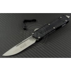 Microtech Knives Navy Scarab S/E Automatic OTF D/A Knife (3.44in Satin Plain ELMAX) 182-4