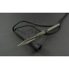 Microtech Knives OD Green Mini Jagdkommando D/E Fixed Knife (3.75in Color Coated Plain) 105M-1OD