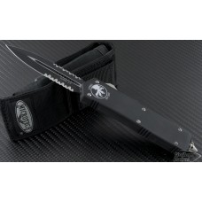 Microtech Knives Scarab D/E Automatic OTF D/A Knife (3.44in Black Part Serr ELMAX) 176-2-2012