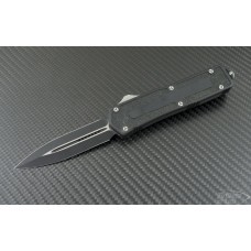 Microtech Knives Scarab D/E Automatic OTF D/A Knife (3.44in Black Plain 154-CM) VNT-0101