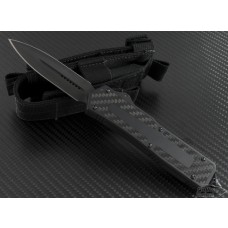 Microtech Knives Scarab D/E Automatic OTF D/A Knife (3.44in Black Plain S30-V) VNT-0080
