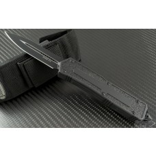 Microtech Knives Scarab D/E Automatic OTF D/A Knife (3.44in Black Plain S35-VN) 175-1T