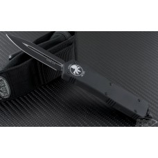 Microtech Knives Scarab D/E Automatic OTF D/A Knife (3.44in Black Plain S35-VN) 176-1T-2012