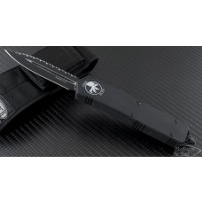 Microtech Knives Scarab D/E Automatic OTF D/A Knife (3.44in Black Serr S35-VN) 176-3T