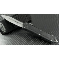 Microtech Knives Scarab D/E Automatic OTF D/A Knife (3.44in Satin Part Serr S35-VN) 175-5