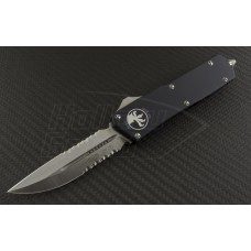 Microtech Knives Scarab D/E Automatic OTF D/A Knife (3.44in Stonewashed Part Serr ELMAX) 181-11