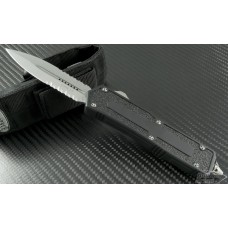 Microtech Knives Scarab D/E Automatic OTF D/A Knife (3.44in Stonewashed Part Serr S35-VN) 175-11