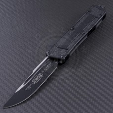Microtech Knives Scarab S/E Automatic OTF D/A Knife (3.44in Black Plain ELMAX) 178-1T