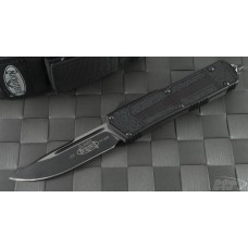 Microtech Knives Scarab S/E Automatic OTF D/A Knife (3.44in Black Plain S30-V) VNT-0077