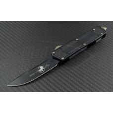 Microtech Knives Scarab S/E Automatic OTF D/A Knife (3.44in DLC Plain ELMAX) 178-1-DLC