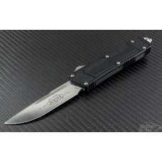 Microtech Knives Scarab S/E Automatic OTF D/A Knife (3.44in Stonewashed Plain ELMAX) 178-10