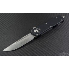 Microtech Knives Scarab S/E Automatic OTF D/A Knife (3.44in Stonewashed Plain ELMAX) VNT-0126