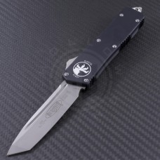Microtech Knives Scarab T/E Automatic OTF D/A Knife (3.44in Bead Blasted Plain ELMAX) 177-7