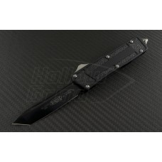 Microtech Knives Scarab T/E Automatic OTF D/A Knife (3.44in Black Plain ELMAX) 179-1