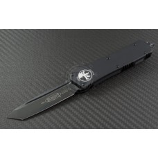 Microtech Knives Scarab T/E Automatic OTF D/A Knife (3.44in DLC Plain ELMAX) 177-1T
