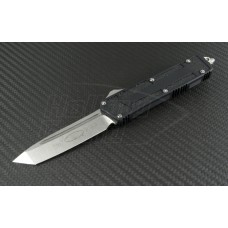Microtech Knives Scarab T/E Automatic OTF D/A Knife (3.44in Stonewashed Plain ELMAX) 179-10