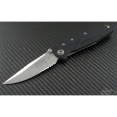 Microtech Knives Socom Elite S/E Folder Knife (4in Satin Part Serr S30-V) 159-5