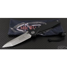 Microtech Knives Socom Elite T/E Folder Knife (4in Stonewashed Serr S35-VN) 163-12