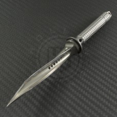 Microtech Knives Titanium Mini Jagdkommando D/E Fixed Knife (3.75in Bead Blasted Plain ) 105-7TiM