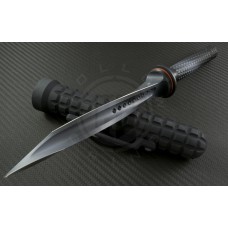 Microtech Knives Urban Camo Jagdkommando D/E Fixed Knife (7.1in Color Coated Plain) 105-1UC