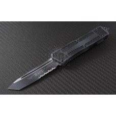 Microtech Knives Urban Camo Scarab T/E Automatic OTF D/A Knife (3.44in Color Coated Part Serr ELMAX) 179-2UC