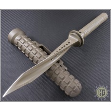 Microtech Knives Tan Jagdkommando D/E Fixed Knife (7.1in Plain) 105-1TA