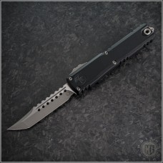 Microtech Knives Ultratech ZBP Hellhound Tanto Automatic OTF D/A Knife (3.25in Apocalyptic Plain M390MK) 1119-10APS