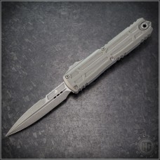 Microtech Knives Natural Clear Ultratech ZBP Bayonet Automatic OTF D/A Knife (3.25in Apocalyptic Plain M390MK) 1120EX-10APNCS