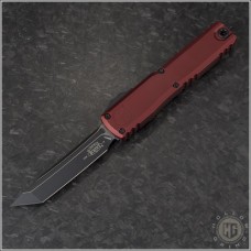 (#11234-1MR) Microtech Merlot Ultratrech Gen IV T/E Black Plain - Front