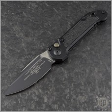 (#1135-1T) Microtech LUDT Gen III Black Tactical Plain - Front