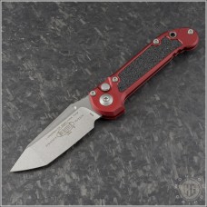 (#1136-10MR) Microtech Merlot LUDT Gen III Stonewash Plain - Front
