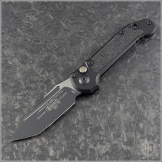 (#1136-1T) Microtech LUDT Gen III Tanto Black Plain - Front