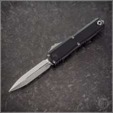 (#11474-10) Microtech Knives UTX-70 Gen IV D/E Stonewash Plain - Front