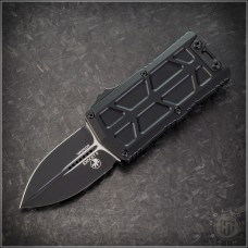Microtech Knives Exocet II D/E Automatic OTF D/A Knife (2.25in Black Plain M390MK) 1157-1T