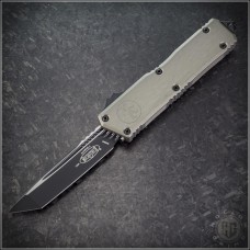 Microtech Knives Natural Clear Scarab II Gen III T/E Automatic OTF D/A Knife (3.75in Black Plain M390MK) 1177-1NC