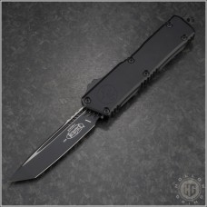 (#1177-1T) Microtech Scarab II Executive Gen III T/E Black Plain - Front