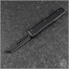 (#119-1DLCTSH) Microtech Ultratech Hellhound Shadow DLC Plain Tactical - Front