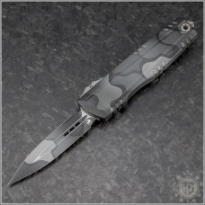 Microtech Knives Backwoods Urban Camo Luminary D/E Automatic OTF D/A Knife (3.25in Plain M390MK) 1270-1WOUCS