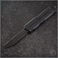 Microtech Knives Shadow Scarab II Gen III S/E Automatic OTF D/A Knife (3.75in DLC Plain M390MK) 1278-1DLCTSH