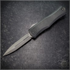 Microtech Knives Apocalyptic Black Hera II D/E Automatic OTF D/A Knife (4in Plain) 1702-10APBKAP
