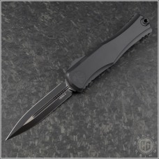 (#1702-1T) Microtech Knives Hera II Black D/E Plain - Front