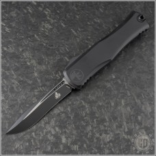 (#1705-1T30) Microtech Knives Hera II Black Tacitcal Recurve Plain - Front