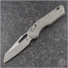 (#210-10APMS1) Microtech Titanium MSI Wharncliffe Ram-Lok Apocalyptic Plain Slabside - Front