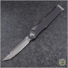 Microtech Knives Halo VI T/E Automatic OTF S/A Knife (4.6in Satin Part Serr M390) 250-5NS