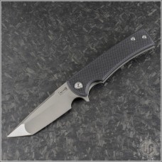 Chaves Knives Ultramar Liberation Street T/E Flipper Knife (3.4in Satin Plain M390) CK-Lib-StG10TE